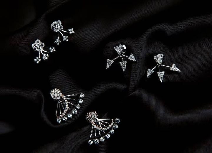 Designer Diamond Earrings Information With Diamond Cuts, Shapes, and Setting Details