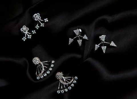 Designer Diamond Earrings Information With Diamond Cuts, Shapes, and Setting Details