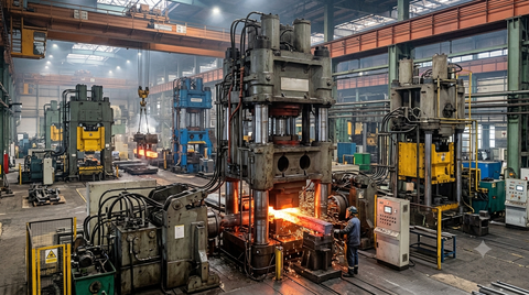 Forging Press Machines Details: Capacity, Force, Stroke, Speed and Control Systems